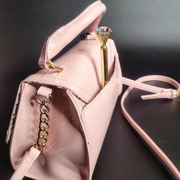 Juicy Couture Cute Bow Coquette Pink Diamond For The Girls Crossbody Handbag NWT - Picture 5 of 9